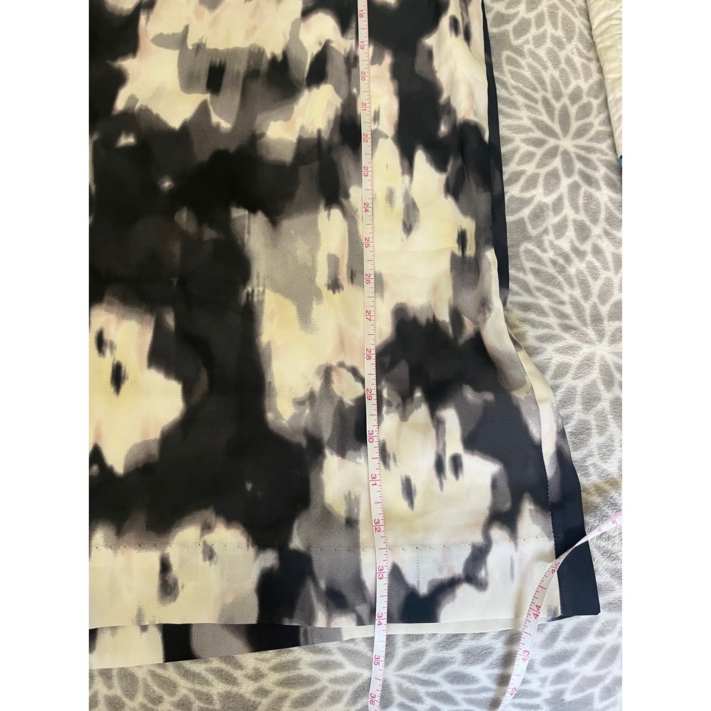 H&M Watercolor Shift Dress sz 4 Black White Abstract Sleeveless Office Business - Picture 6 of 7